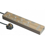 Schneider Electric 施耐德電氣 AvatarOn Extend 13A 四位獨立開關安全插座 連兩位USB充電插座 (連3.0米線) (古銅金) (TSH34U_3_GH_C5)